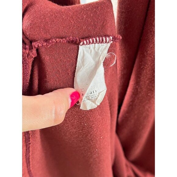 Prana Nadia Faux Wrap Dress Size Small Terracotta Red Casual Stretch Rayon Blend - Picture 9 of 9